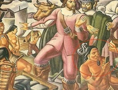 Μυστήριο για γερούς λύτες: Ινδιάνος με κινητό τηλέφωνο σε πίνακα του 1937; (φωτό, βίντεο)